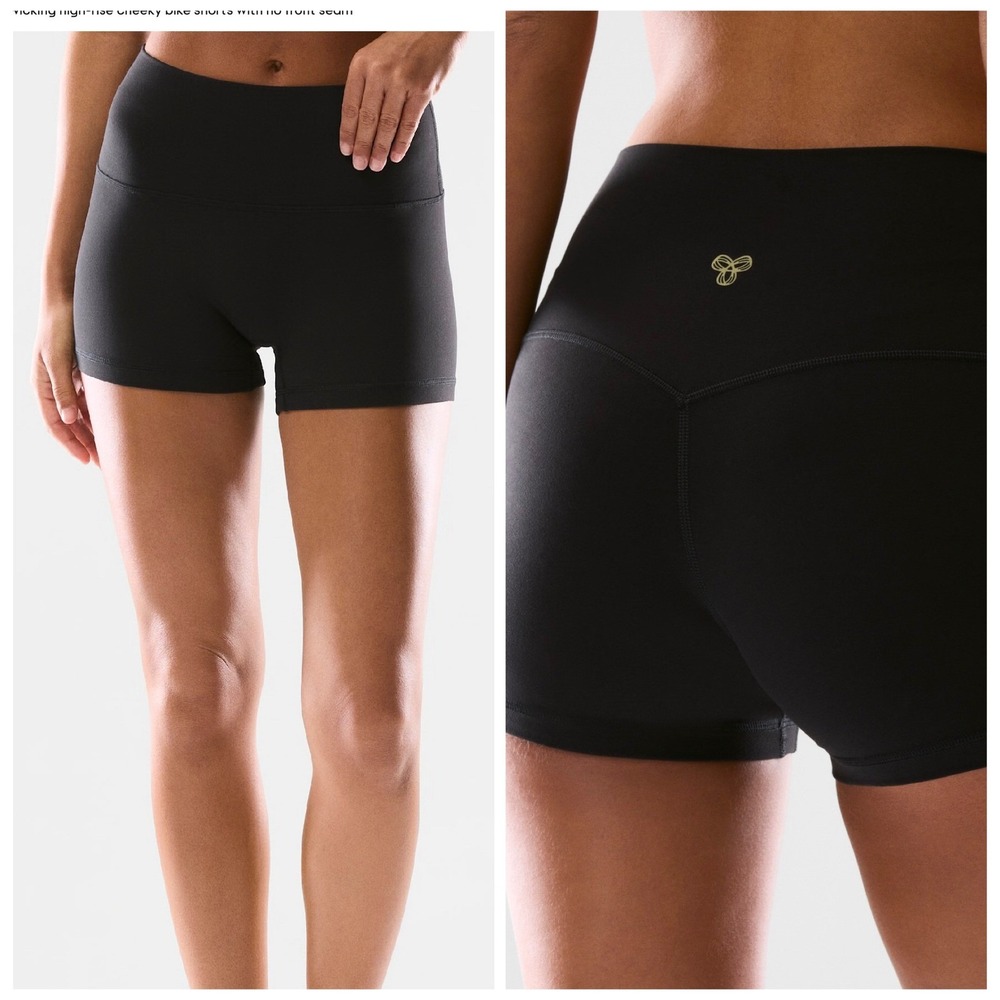 Aritzia Golden Butter Cheeky Infinite Hi-Rise 3" Short Black Size 12 NEW